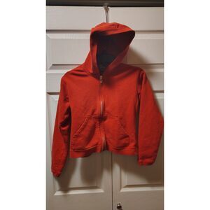 Nike Sportswear Girls' Full-Zip Heritage Hoodie – University Red Small